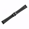 Steinhart Watches Rubber Strap New 20X16 Mm For Ocean 39 With Clasp Black Dlc