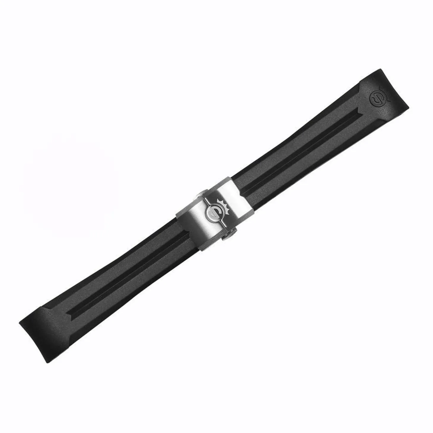Steinhart Watches Rubber Strap New 22X18 Mm For Ocean 42 And Ocean 44 With Clasp Steel