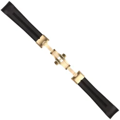 Steinhart Watches Rubber Strap New 22X18 Mm For Ocean 42 With Clasp Gold