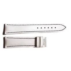 Steinhart Watches Special Strap White With Black Stitching, Size M