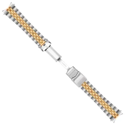 Steinhart Watches Stainless Steel Bracelet 20X16 Mm Two-Tone Satined 5 Links For Ocean 39 Incl. End Links