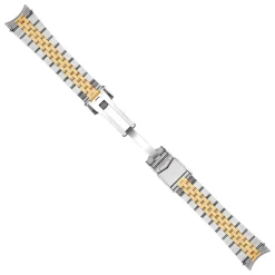 Steinhart Watches Stainless Steel Bracelet 20X16 Mm Two-Tone Satined 5 Links For Ocean 39 Incl. End Links