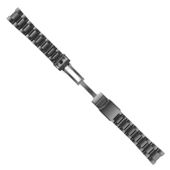 Steinhart Watches Steel Bracelet Dlc Mat 20/16 Mm For Nav B-Chrono 42 Green Ltd. Edition Incl. End Links