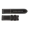Steinhart Watches Strap Black Old Vintage, White Stitching, Size L