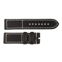 Steinhart Watches Strap Black Old Vintage, White Stitching, Size S