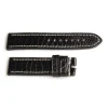 Steinhart Watches Strap Handmade Lousiana Alligator Size S With Black Stitches