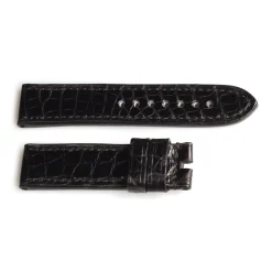 Steinhart Watches Strap Handmade Lousiana Alligator Size S With Black Stitches