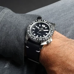 Steinhart Watches Traveller Gmt Black Diver Watch