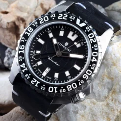 Steinhart Watches Traveller Gmt Black Diver Watch