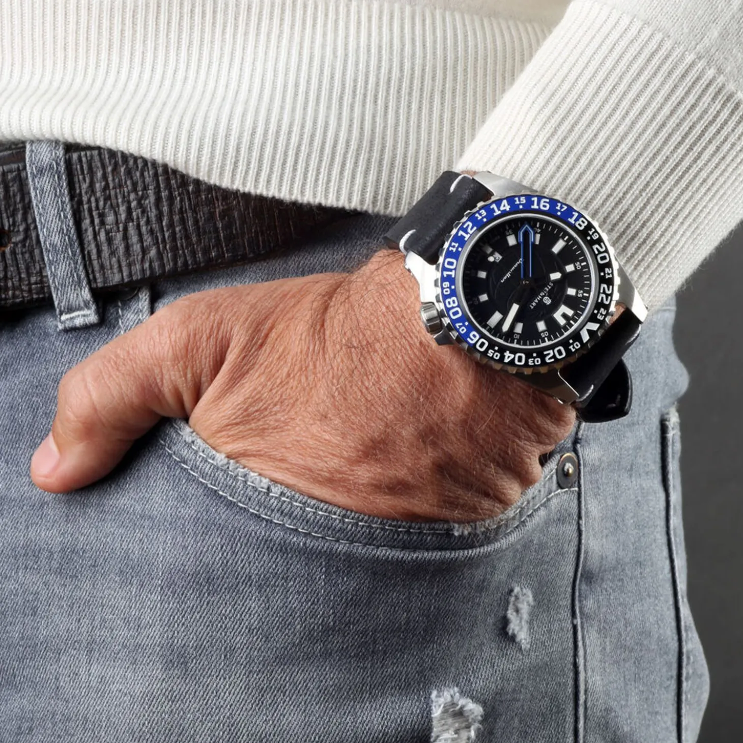 Steinhart Watches Traveller Gmt Blue Diver Watch